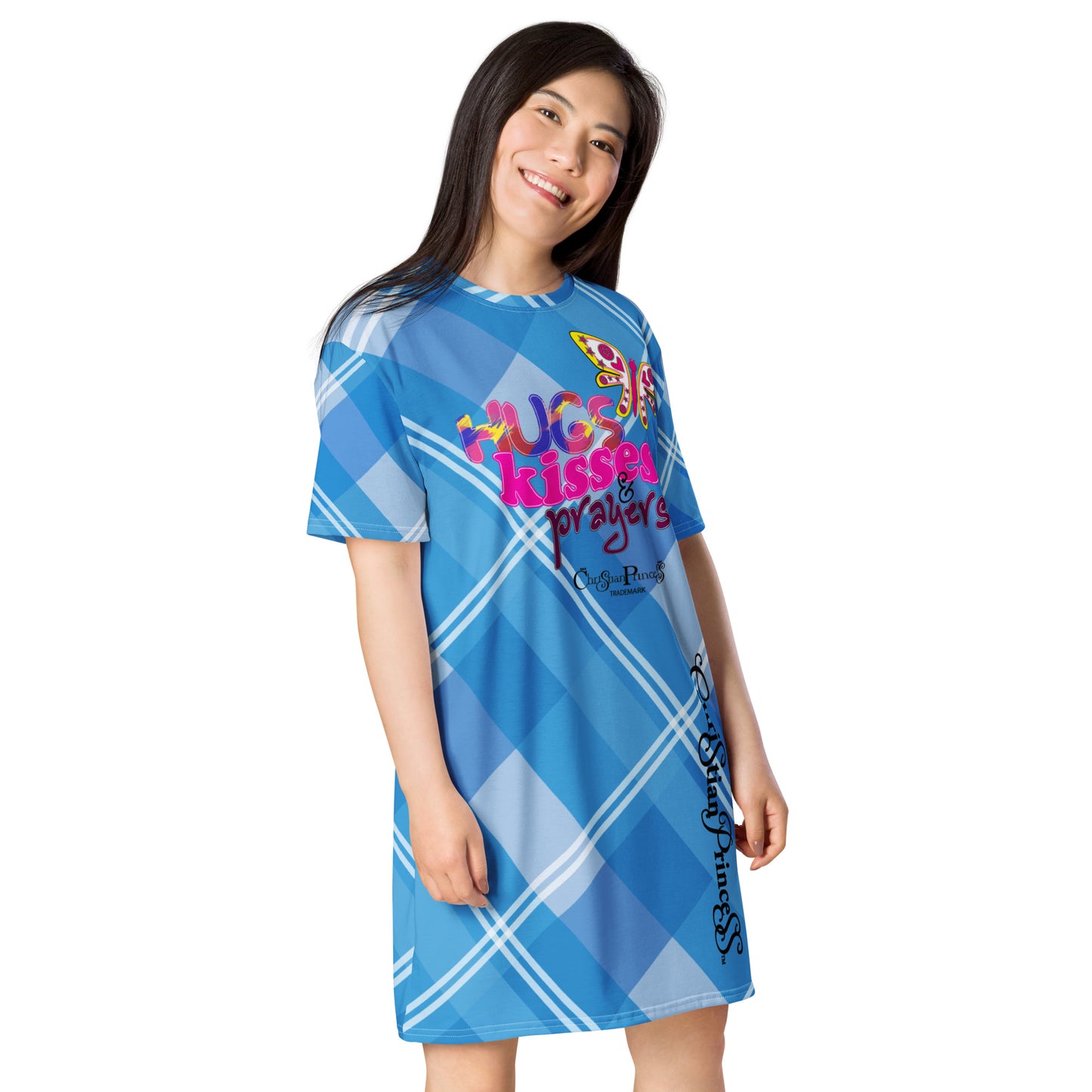 Hugs kisses and prayers Christian Princess T-shirt dress