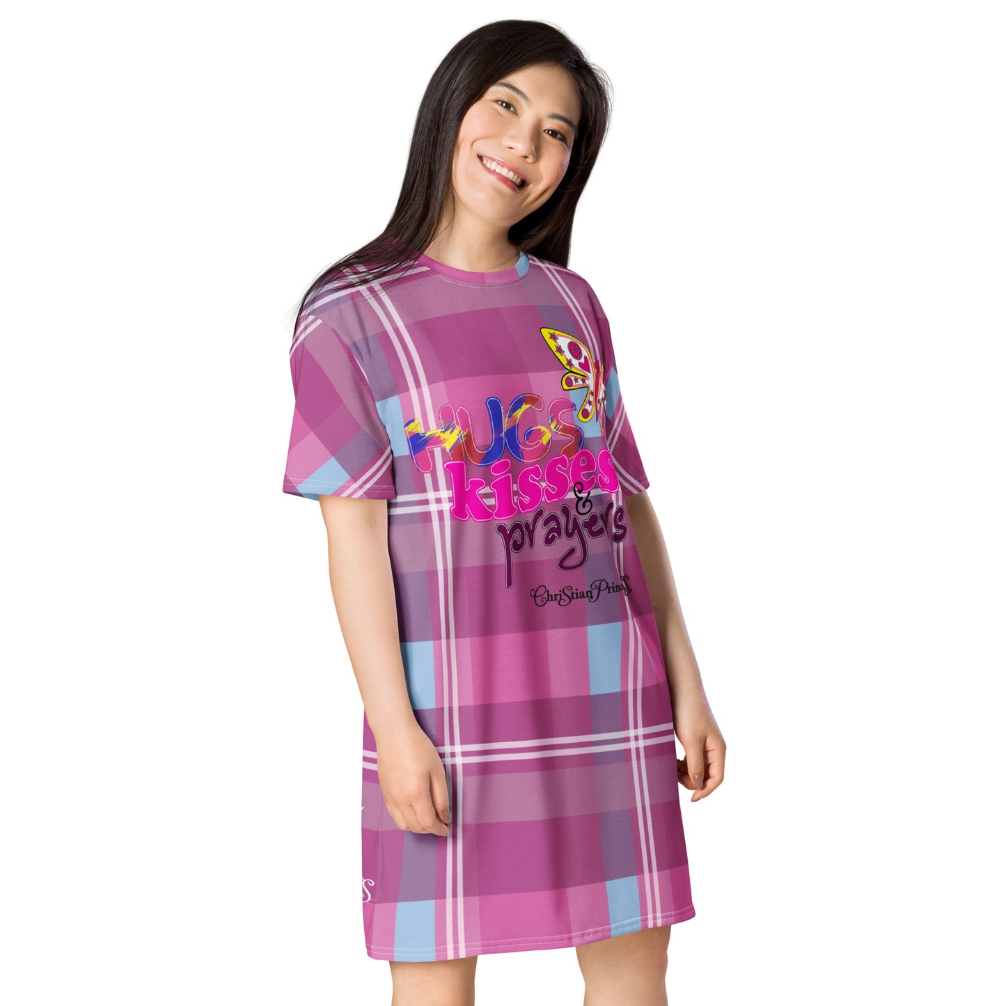 Hugs kisses and prayers Christian Princess T-shirt dress