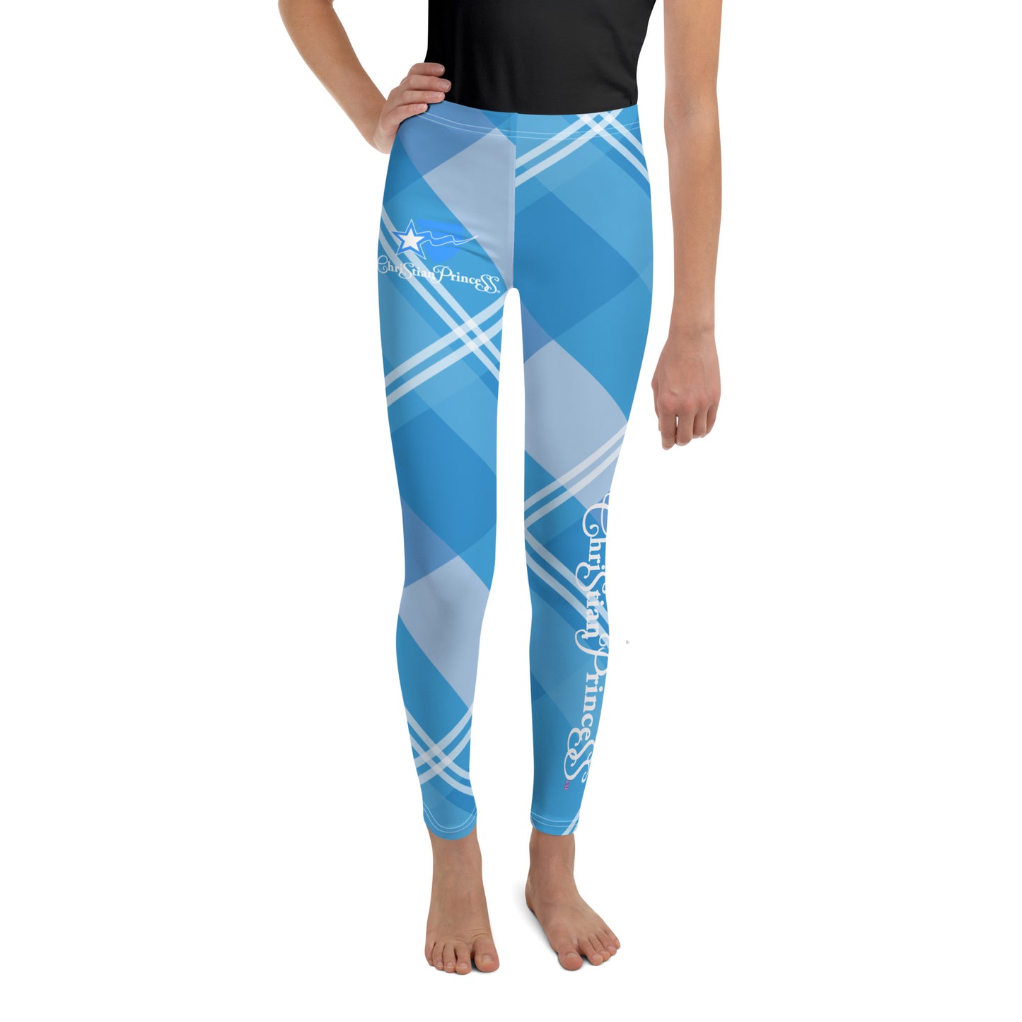 Christian Princess plaid Youth Leggings