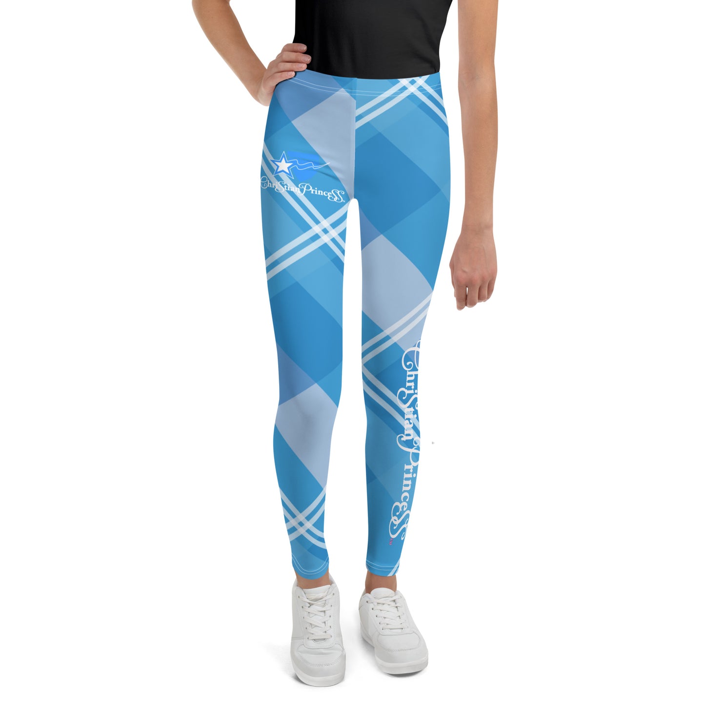 Christian Princess plaid Youth Leggings