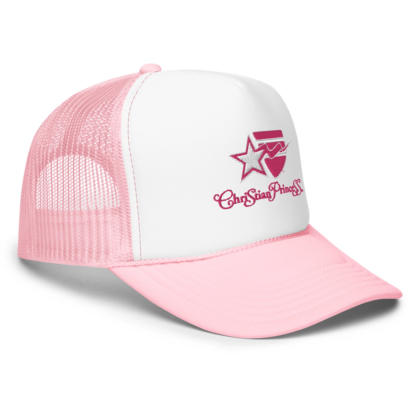 Christian Princess pink Foam hat