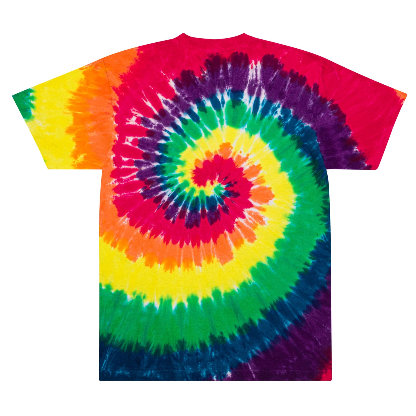 Christian Princess embroidery Oversized tie-dye t-shirt
