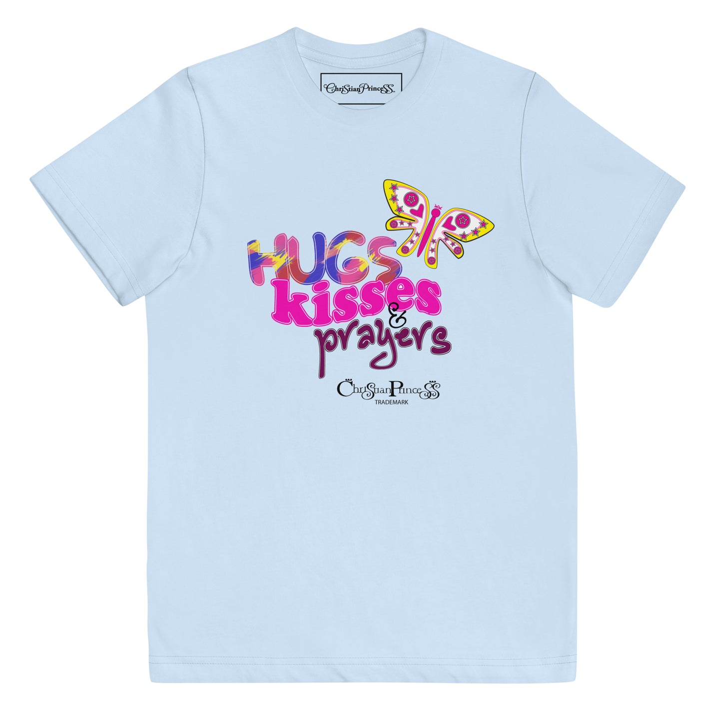 Christian Princess hugs kisses and prayers Youth jersey t-shirt