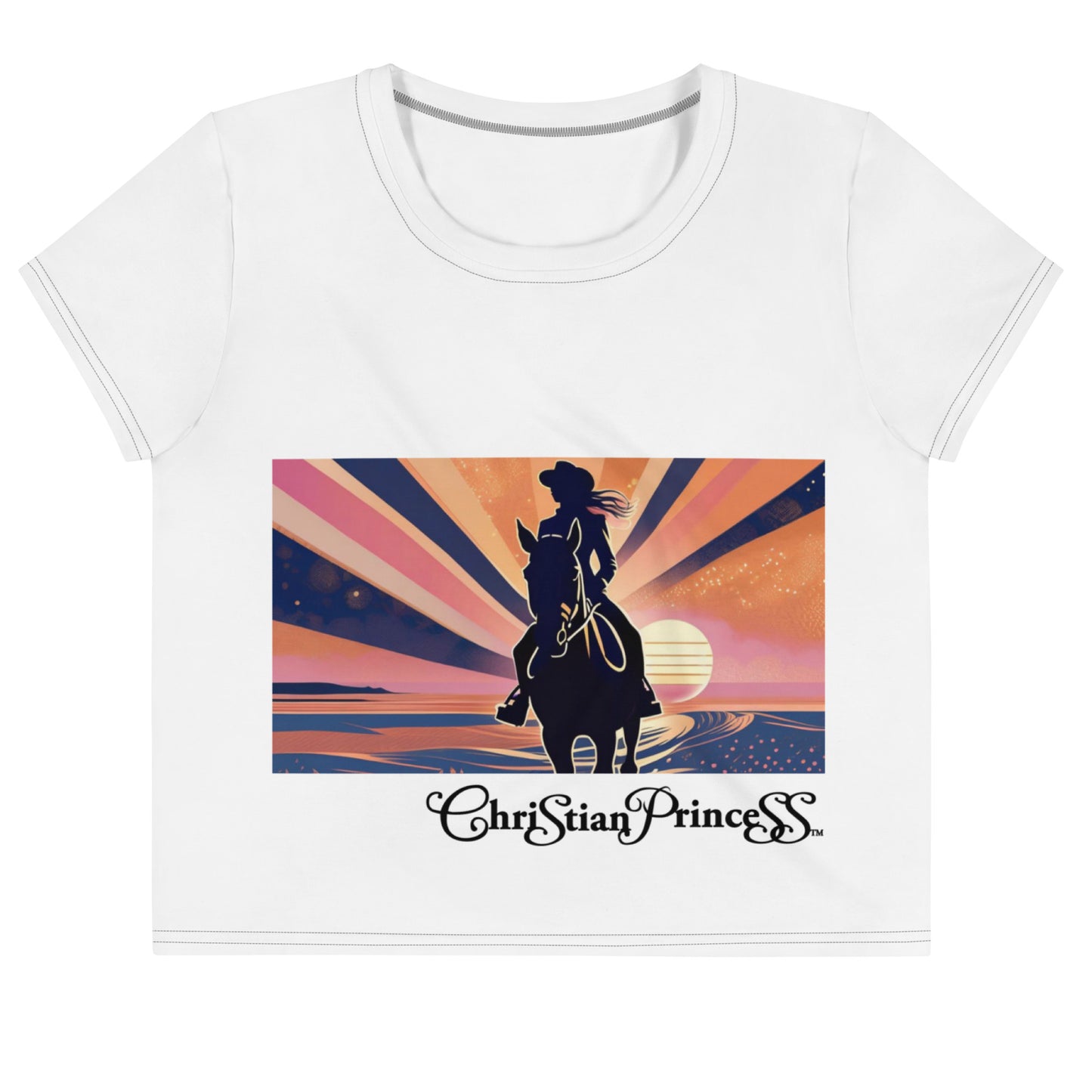 Christian Princess rider Crop Tee