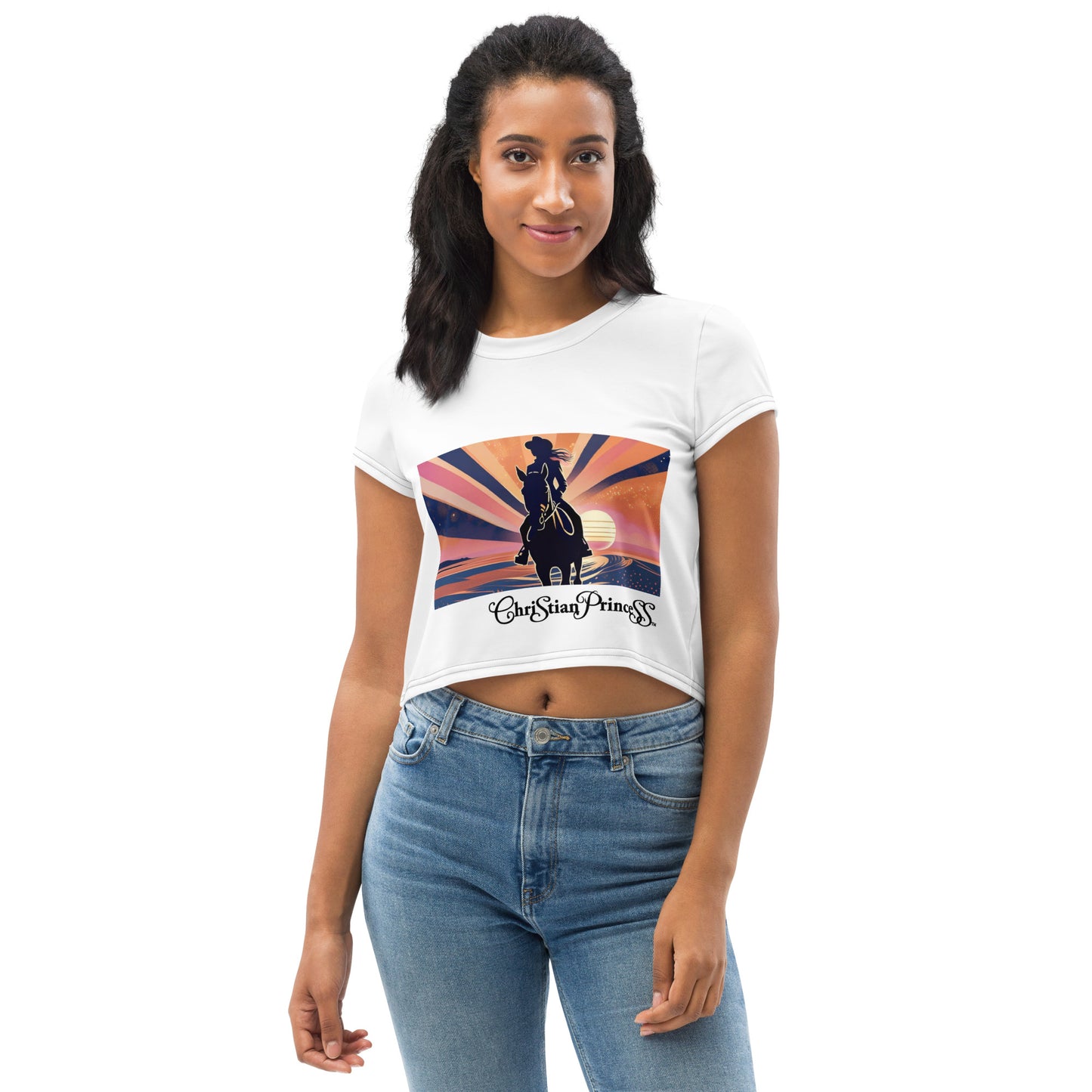 Christian Princess rider Crop Tee