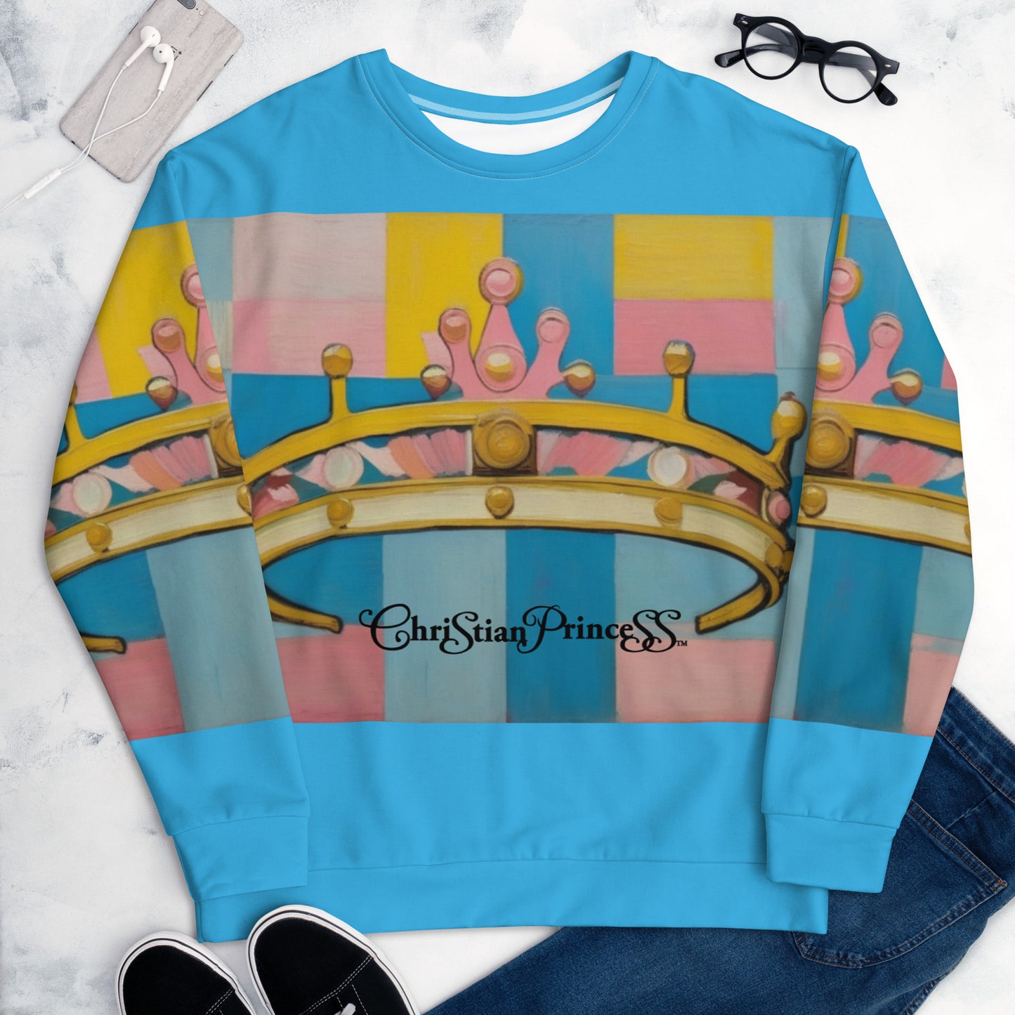 Christian Princess crown Unisex Sweatshirt