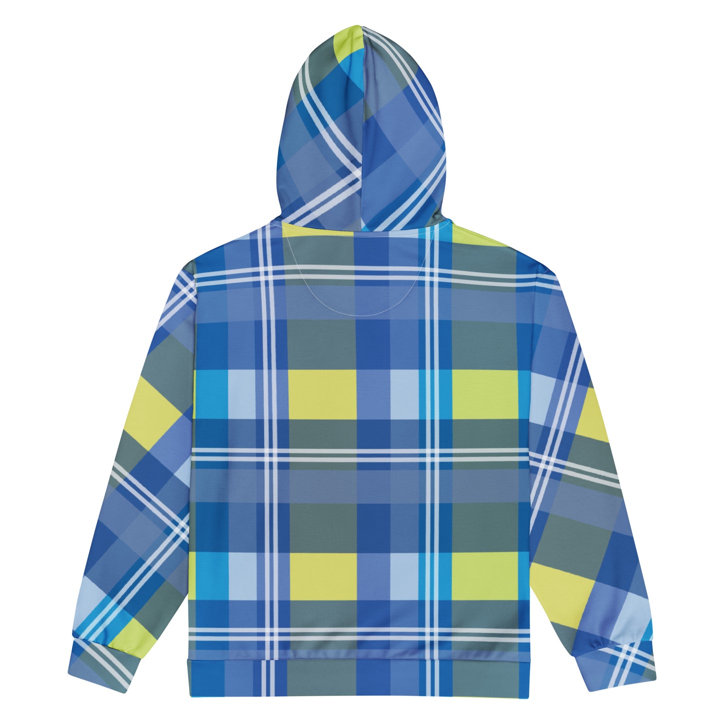 Christian Princess TM blue/yellow plaid Unisex zip hoodie free shipping