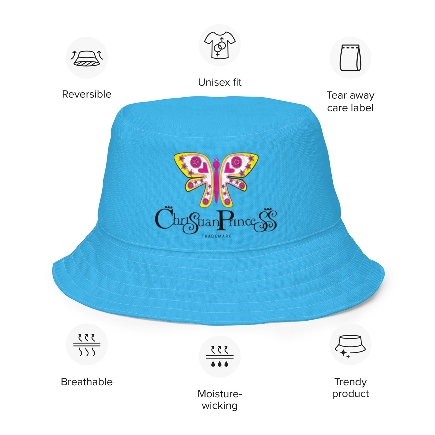 Christian Princess Reversible bucket hat