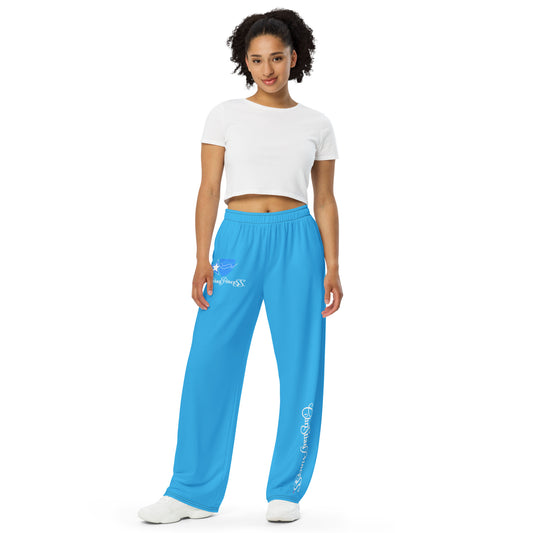 Christian Princess blue wide-leg pants