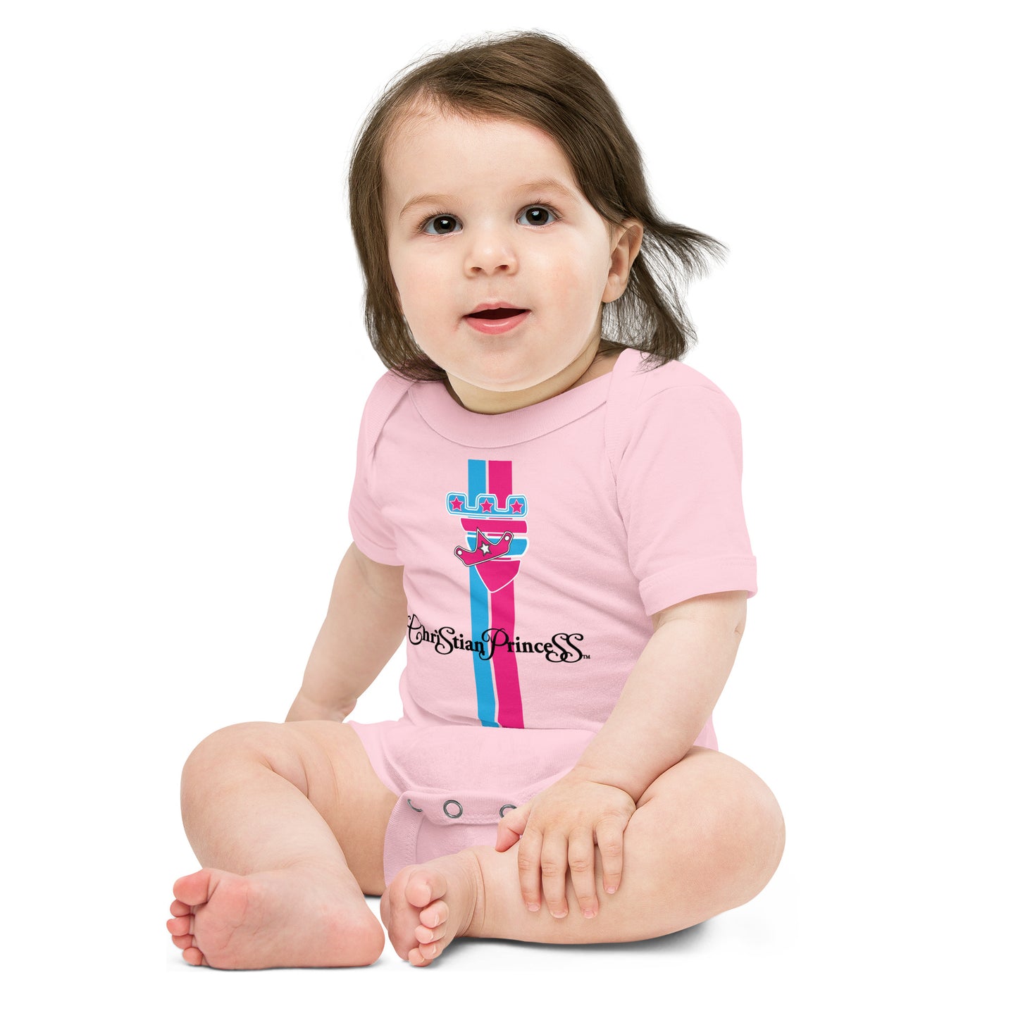 Christian Princess Baby short sleeve one piece