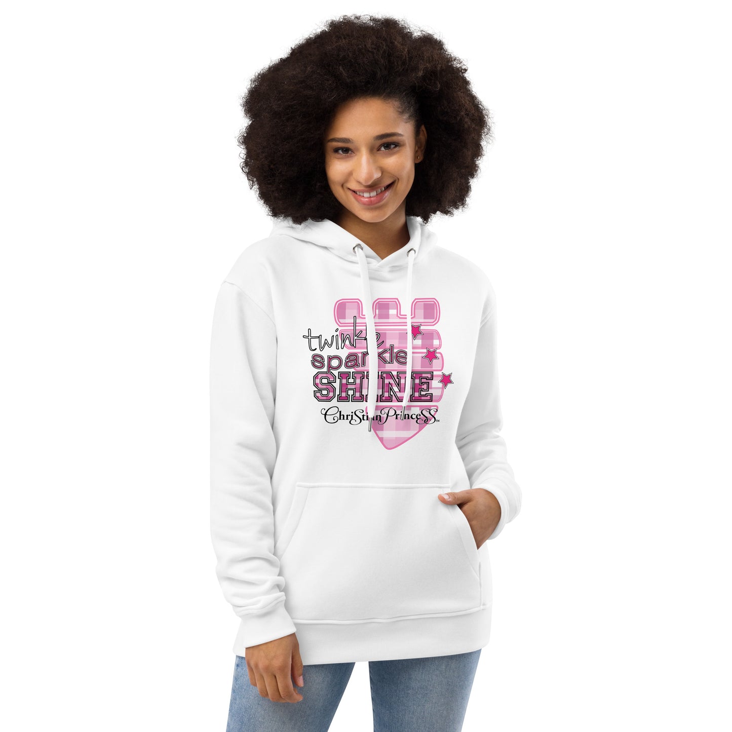 Twinke sparkle shine Christian princess Premium eco hoodie