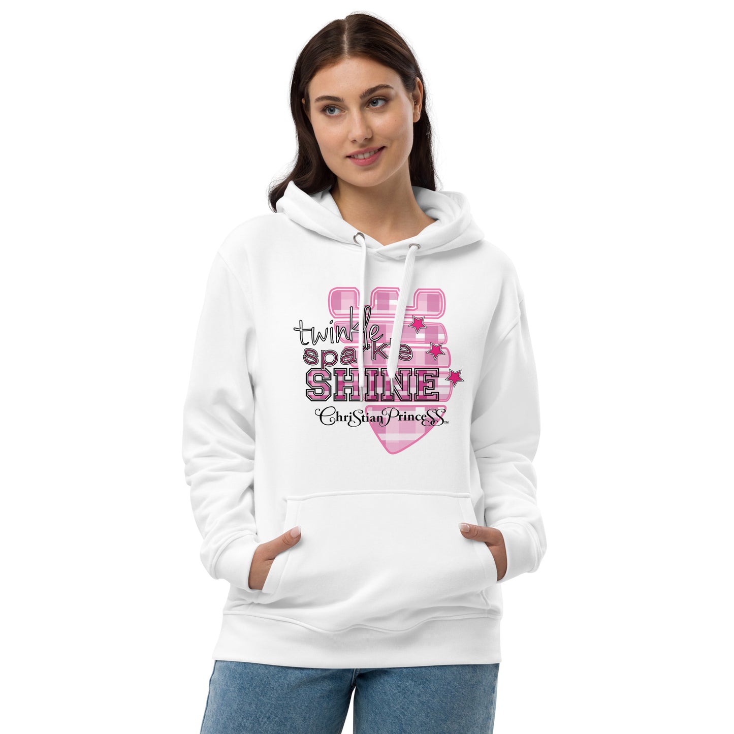 Twinke sparkle shine Christian princess Premium eco hoodie