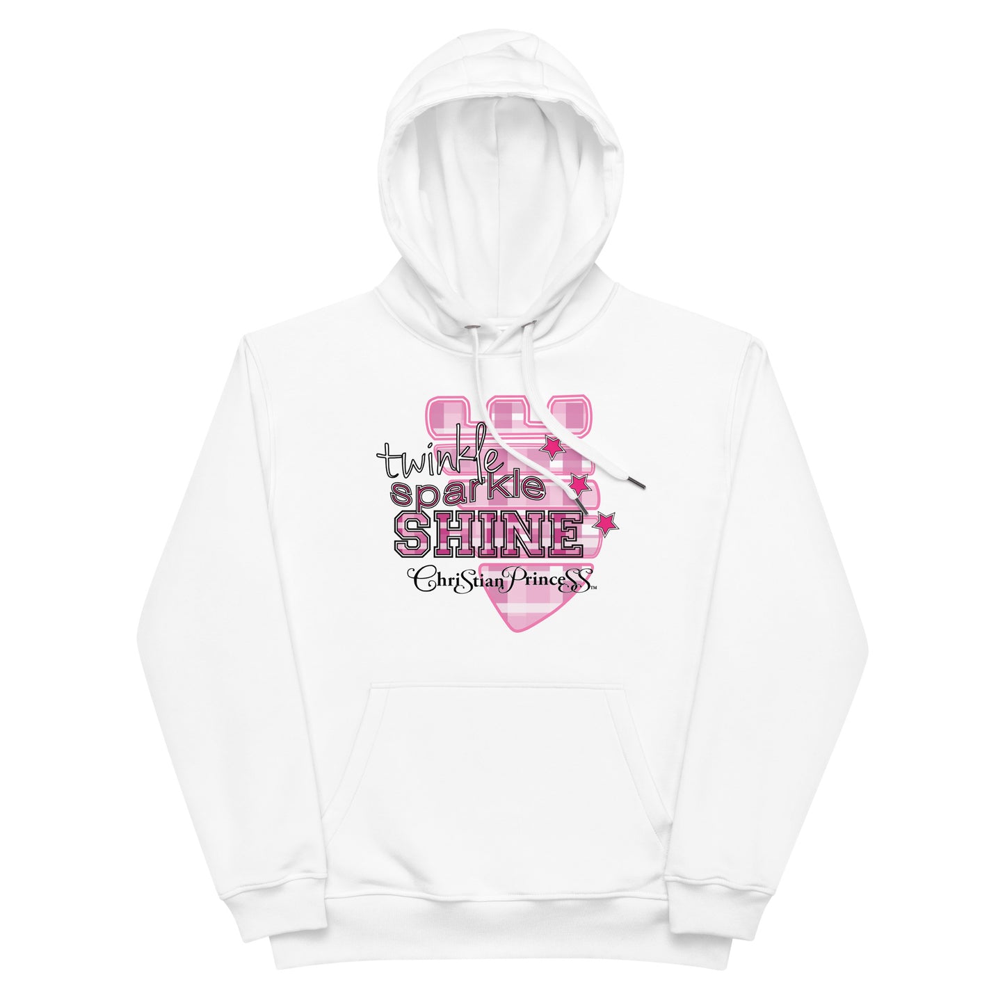 Twinke sparkle shine Christian princess Premium eco hoodie