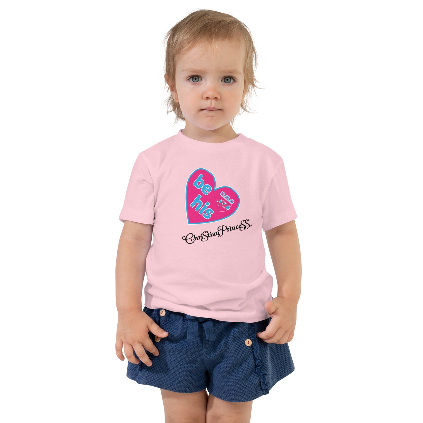 Christian Princess be his valentine Toddler Short Sleeve Tee