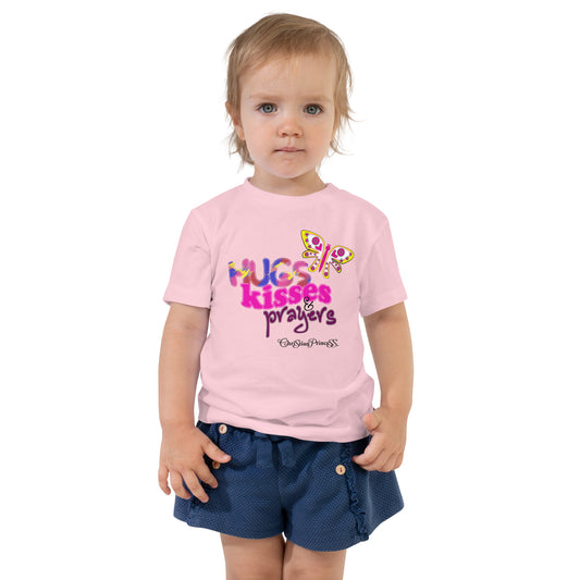 Christian Princess hugs kisses and prayers Toddler Short Sleeve Tee