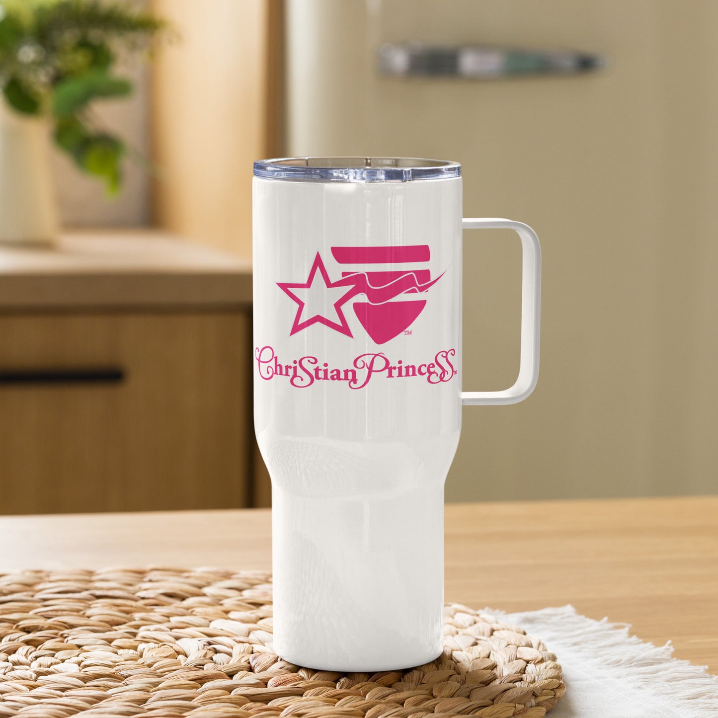 Christian Princess TM Travel mug with a handle