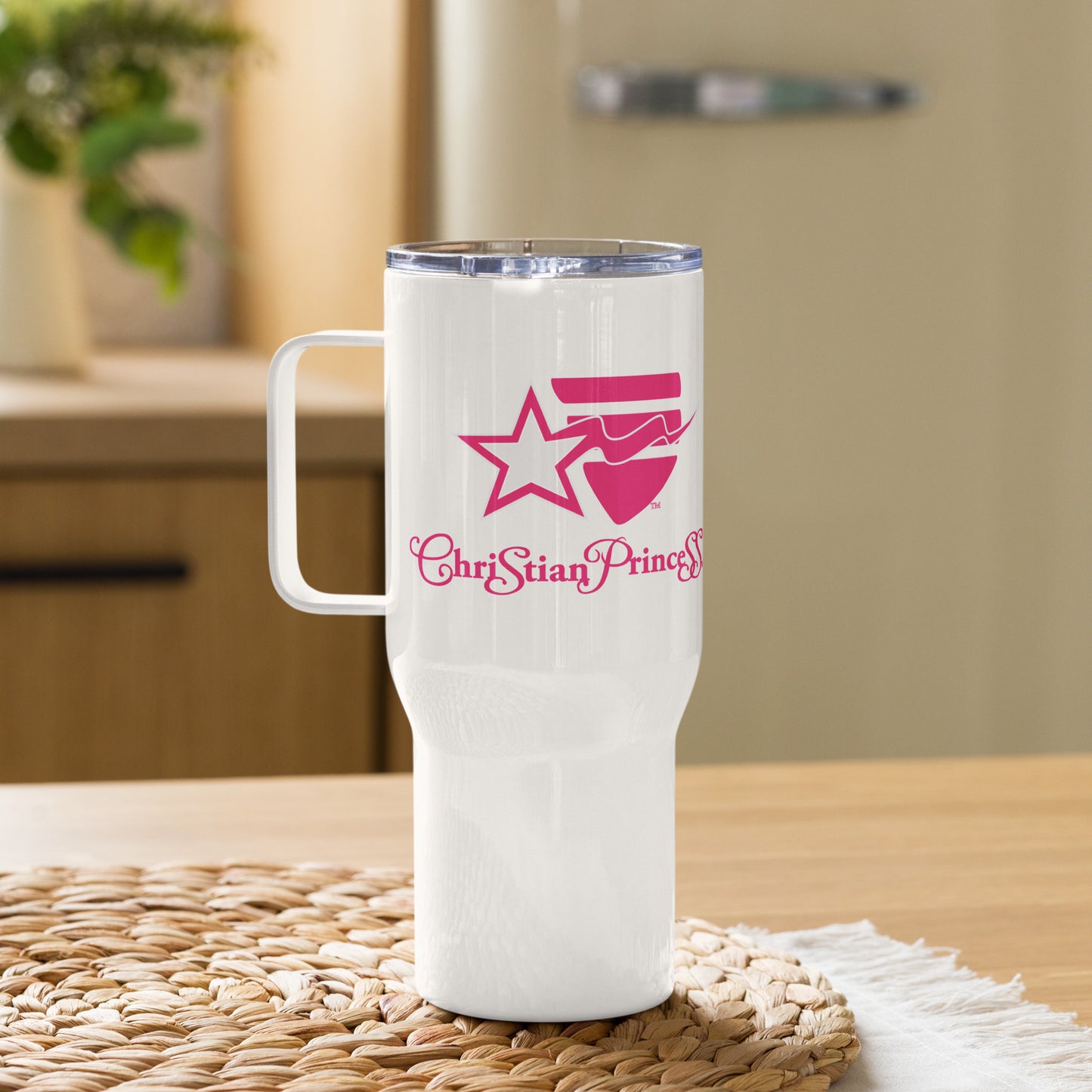 Christian Princess TM Travel mug with a handle