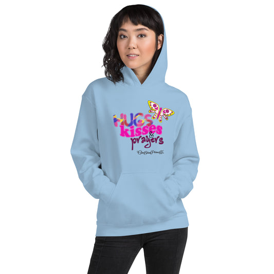 Hugs kisses and prayers Christian princess Unisex Hoodie