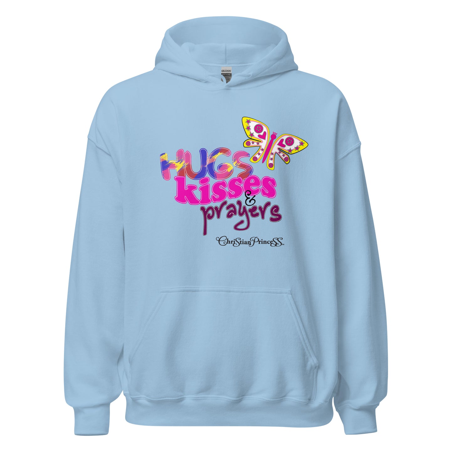 Hugs kisses and prayers Christian princess Unisex Hoodie