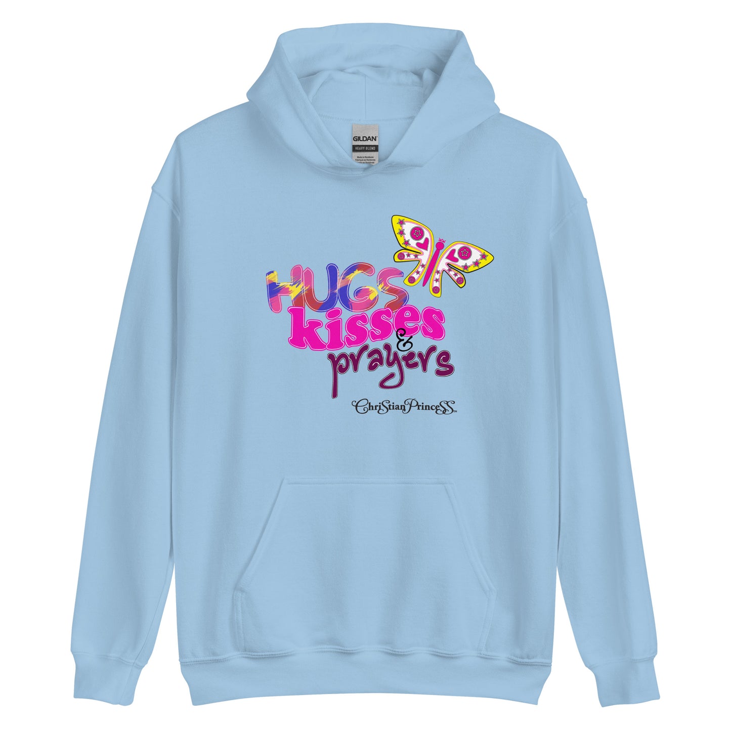 Hugs kisses and prayers Christian princess Unisex Hoodie