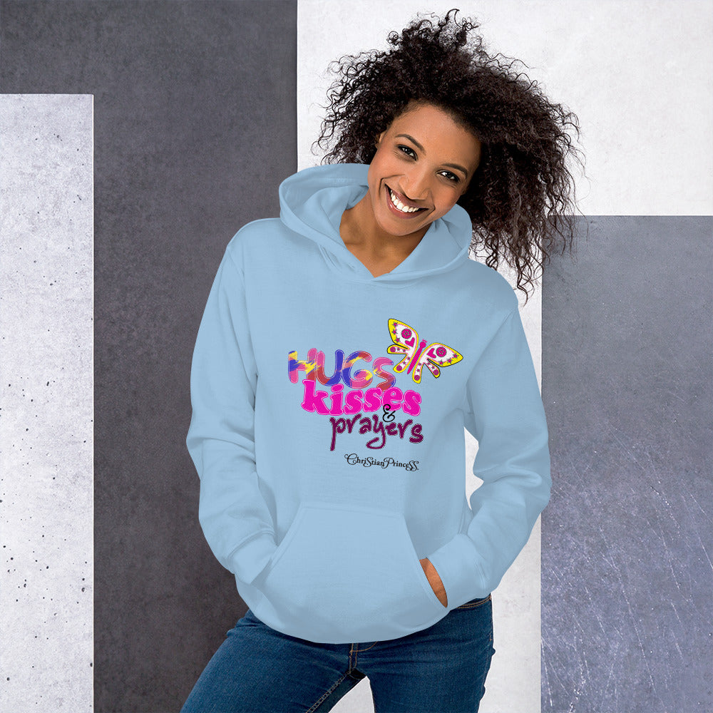 Hugs kisses and prayers Christian princess Unisex Hoodie