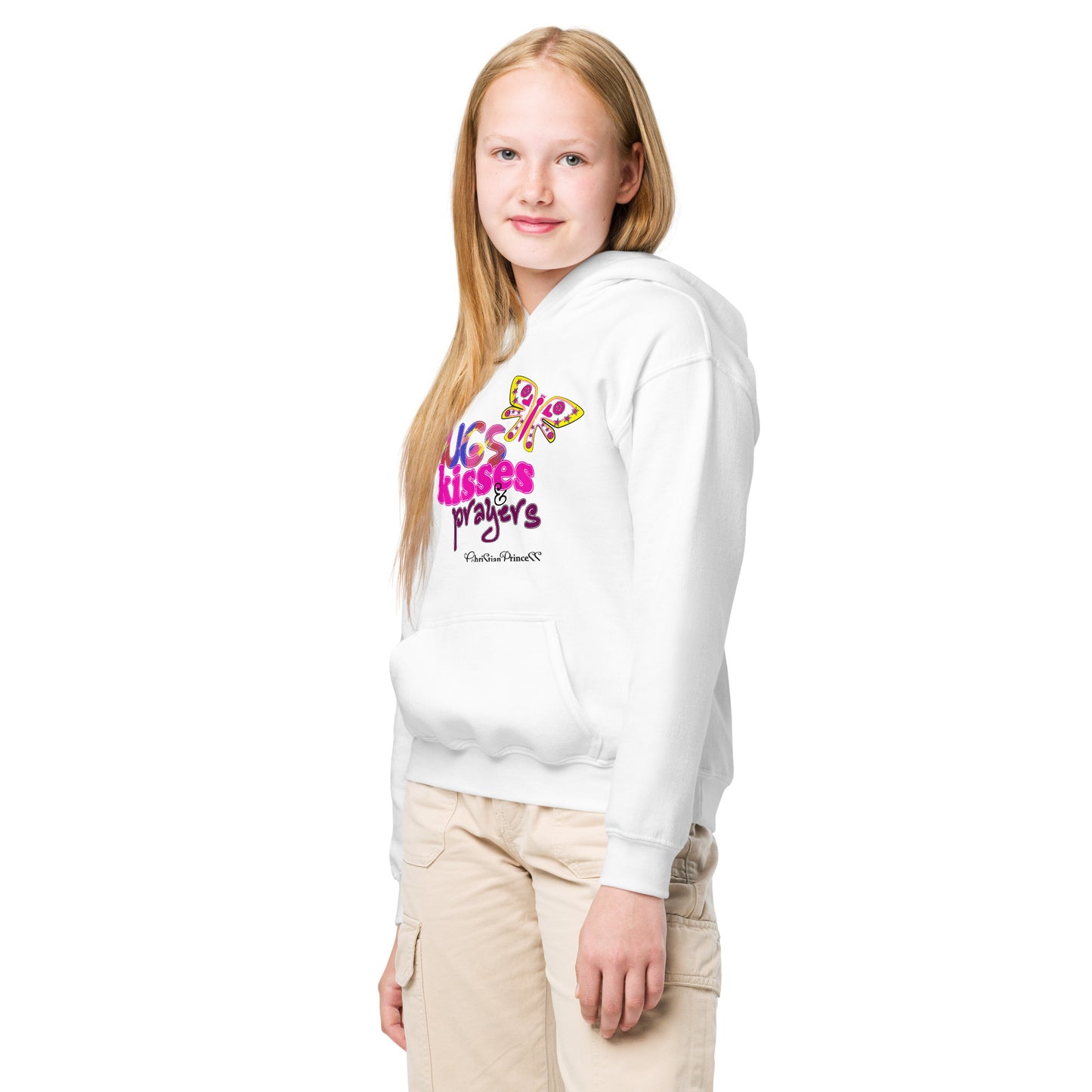 Hugs, Kisses and Prayers Youth heavy blend hoodie