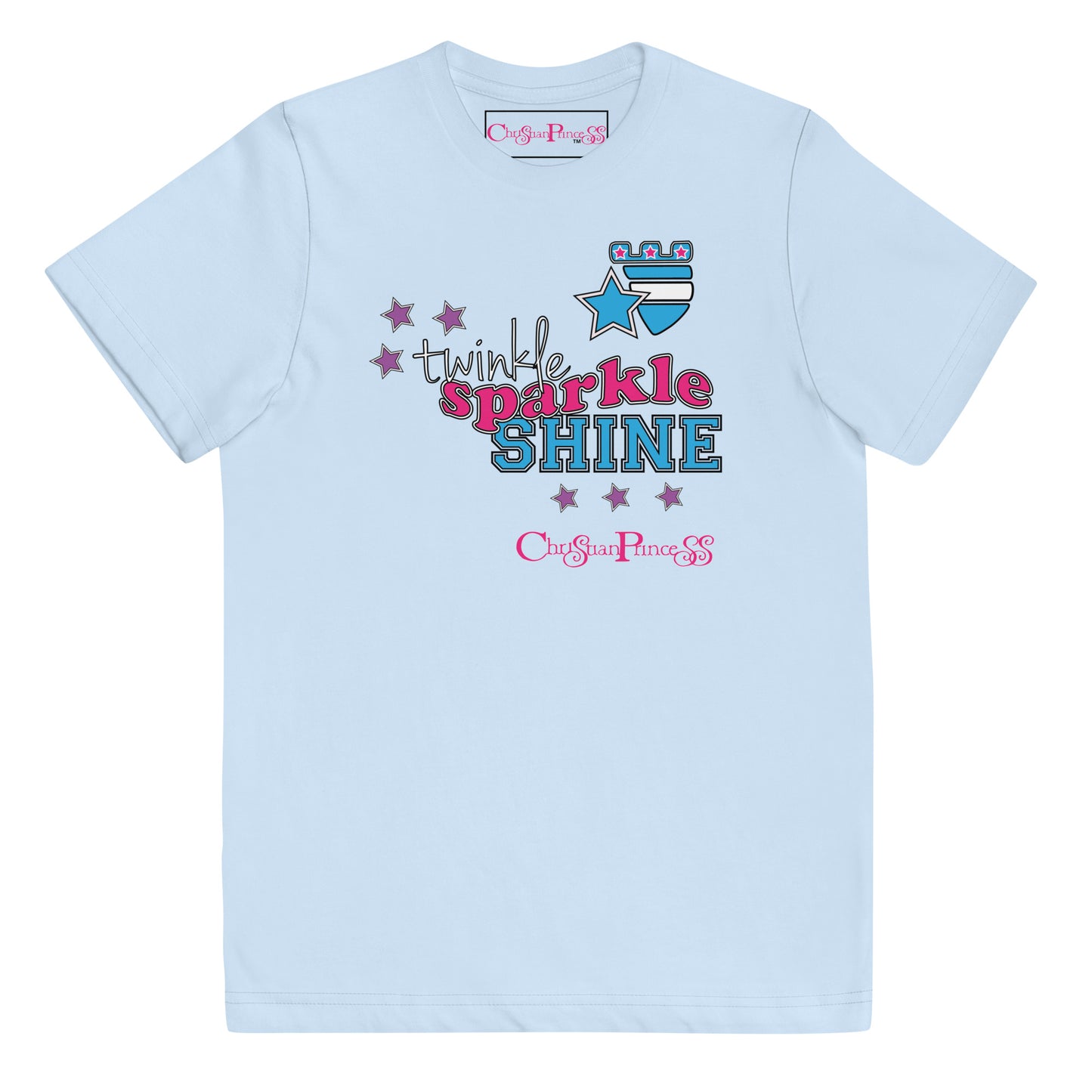 Christian Princess twinkle sparkle shine Youth jersey t-shirt